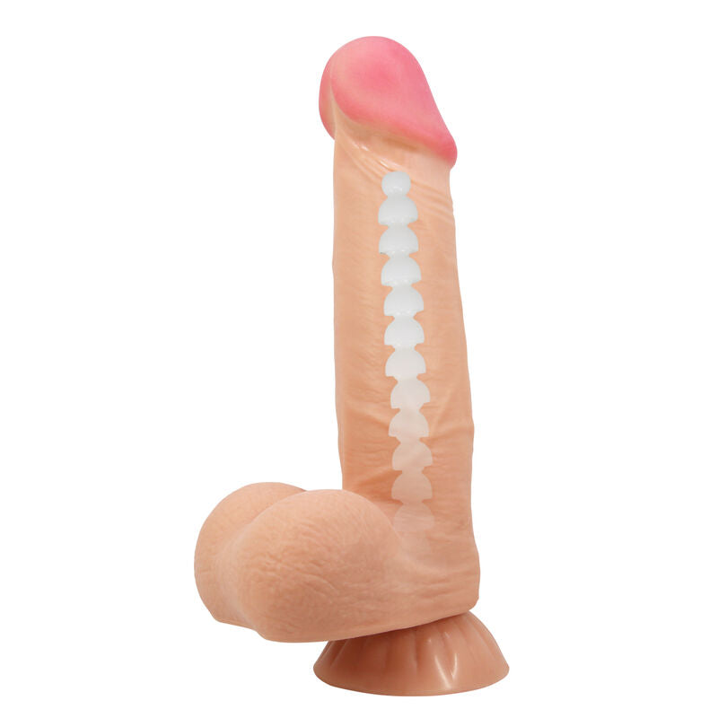 Pretty love - dildo realistico sliding skin series con ventosa scorrevole della pelle 21,8 cm