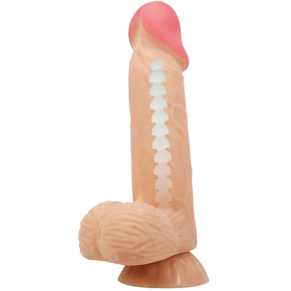 Pretty love - dildo realistico sliding skin series con ventosa scorrevole della pelle 20,6 cm