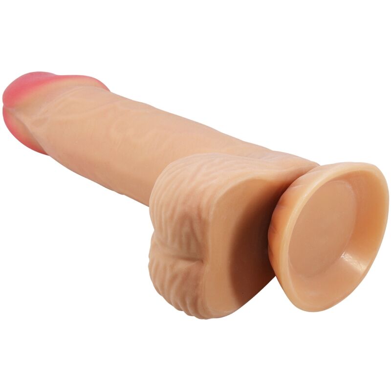 Pretty love - dildo realistico sliding skin series con ventosa scorrevole della pelle 20,6 cm