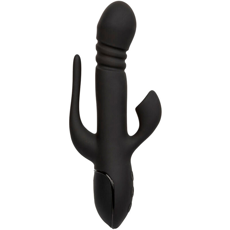 Sucette de clitoris + vibrateur Rabbit Calexotics Triple Euphoria Noir