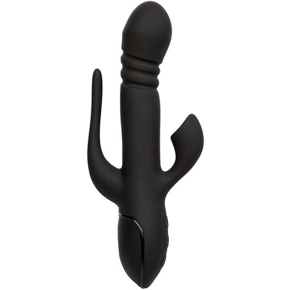 Sucette de clitoris + vibrateur Rabbit Calexotics Triple Euphoria Noir