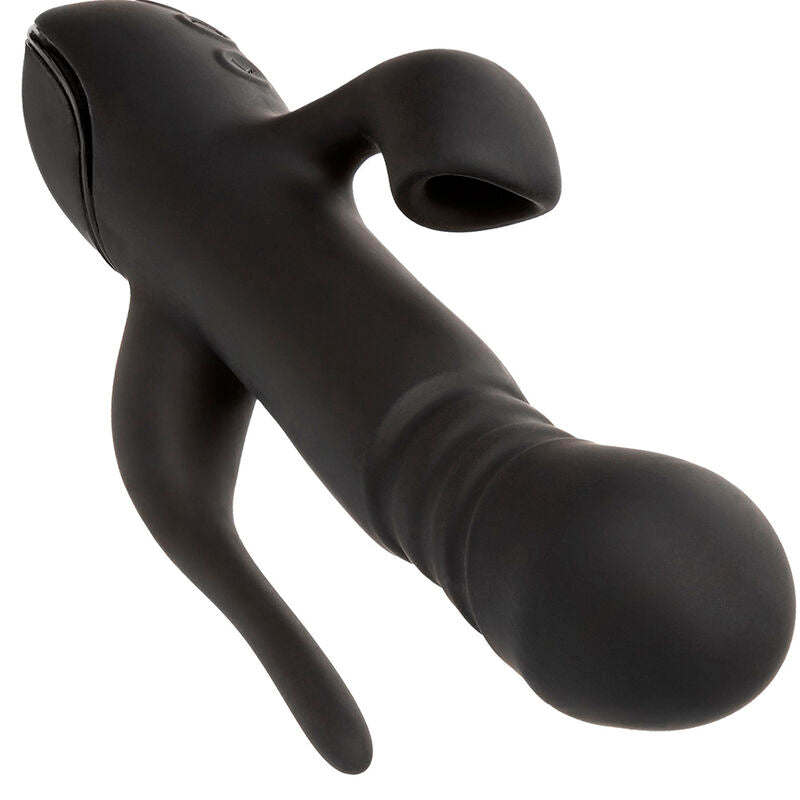 Sucette de clitoris + vibrateur Rabbit Calexotics Triple Euphoria Noir