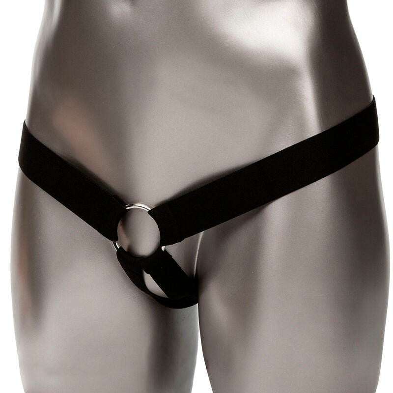 Calexotics - estensione reale performance maxx con imbracatura in pelle marrone