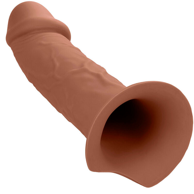 Calexotics - estensione reale performance maxx con imbracatura in pelle marrone