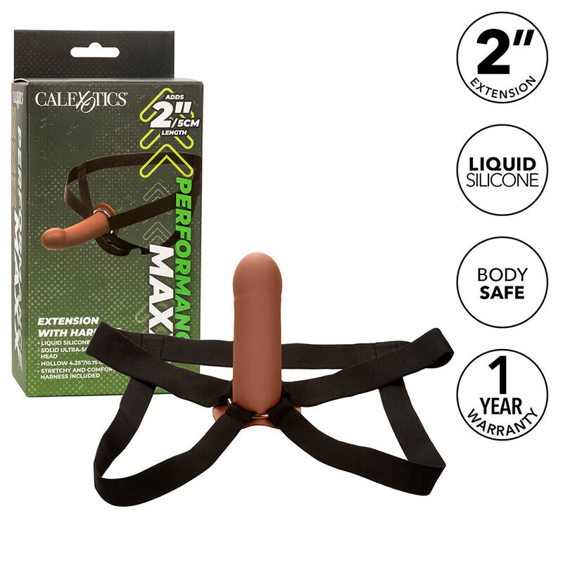 Calexotics - estensione maxx performance con pelle marrone
