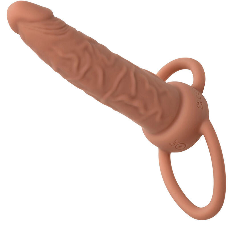 Calexotics - performance maxx ricaricabile doppio penetratore marrone pelle