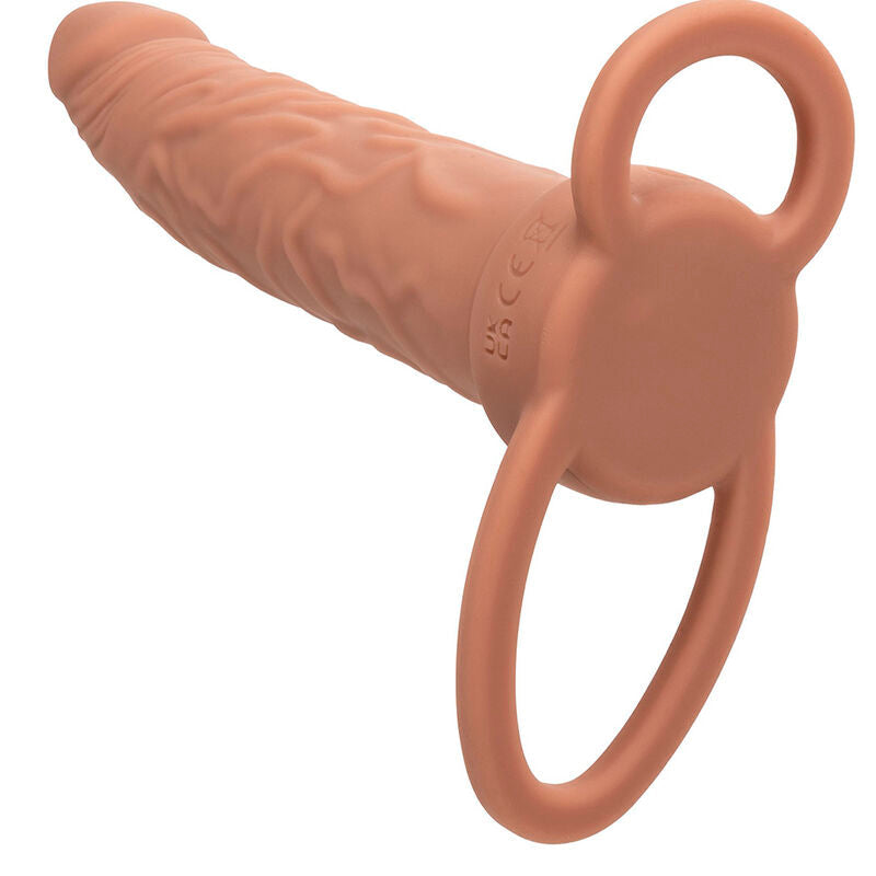 Calexotics - performance maxx ricaricabile doppio penetratore marrone pelle