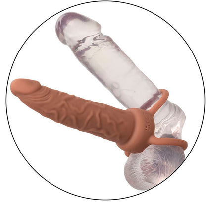 Calexotics - performance maxx ricaricabile doppio penetratore marrone pelle