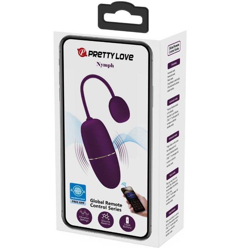 Pretty love - nymph uovo vibrante app controllato lila
