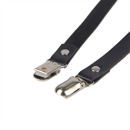 Subblime - catena in pelle per gambe nera taglia unica