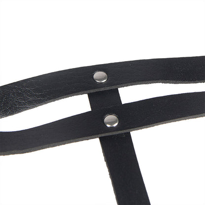 Subblime - anello in pelle catena ??cintura nera taglia unica