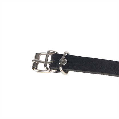 Subblime - anello in pelle catena ??cintura nera taglia unica