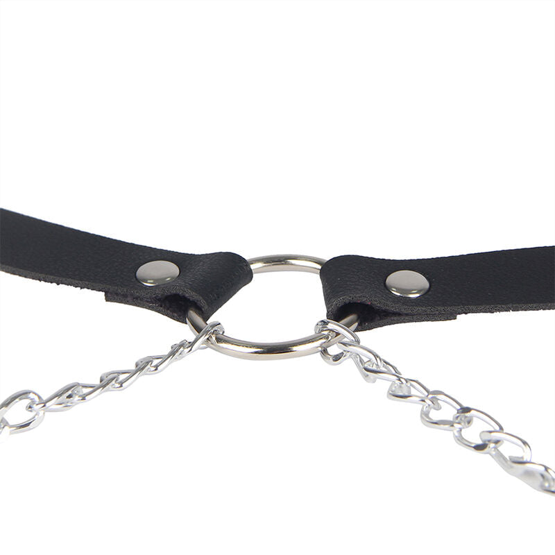 Subblime - cintura in pelle nera taglia unica