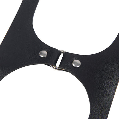 Subblime - imbracatura completa con fibbie in pelle nera taglia unica