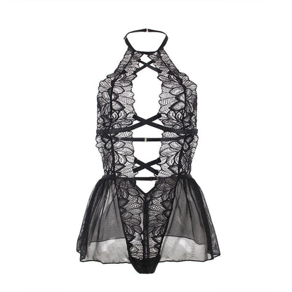 Subblime - Teddy col licou dos nu dentelle noire l/xl