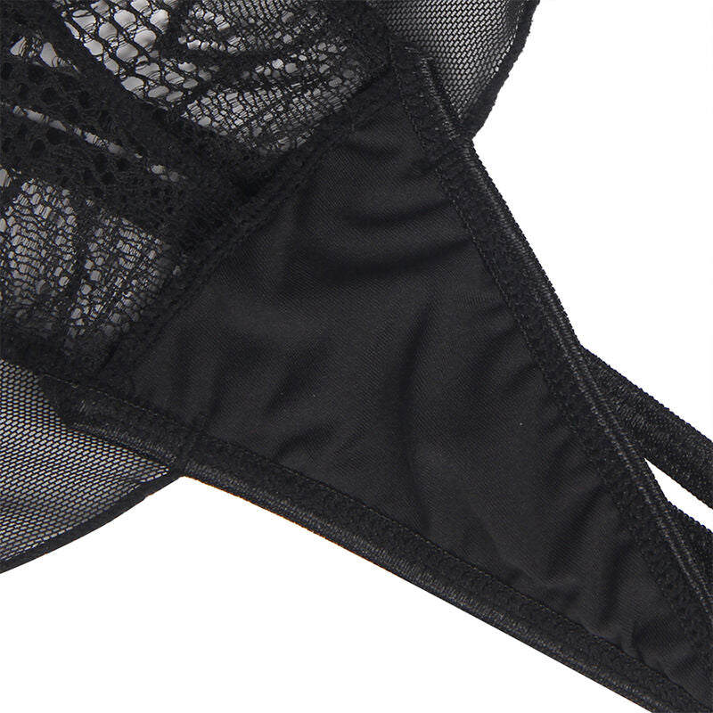 Subblime - Teddy col licou dos nu dentelle noire l/xl