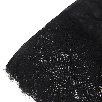 Subblime - babydoll con spalline regolabili in pizzo nero l/xl