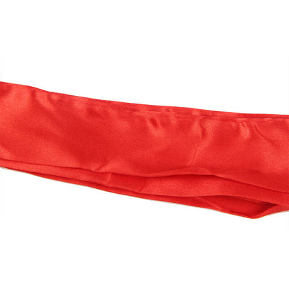 Subblime - vestaglia in tessuto trasparente con dettagli in pizzo rosso l/xl