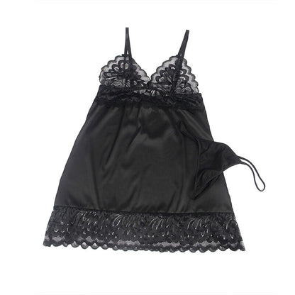 Subblime - babydoll con petto stampa floreale nero s/m