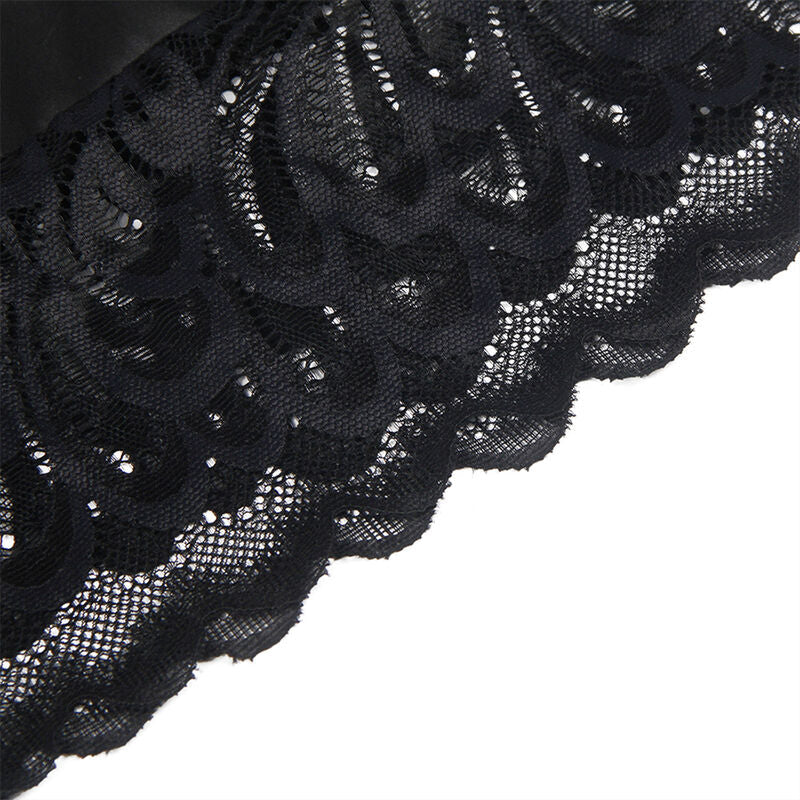 Subblime - babydoll con petto stampa floreale nero s/m