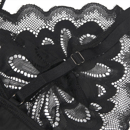 Subblime - babydoll con petto stampa floreale nero s/m