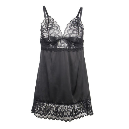 Subblime - babydoll con petto stampa floreale nero s/m