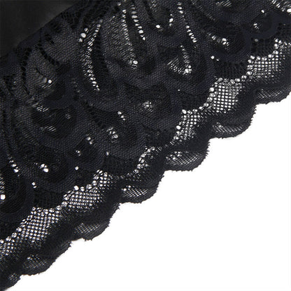 Subblime - babydoll con petto stampa floreale nero l/xl