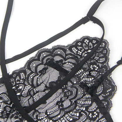 Subblime - costume polizia body in pizzo nero s/m