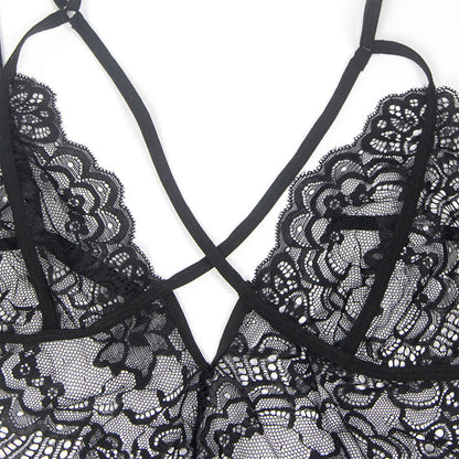 Subblime - costume polizia body in pizzo nero s/m