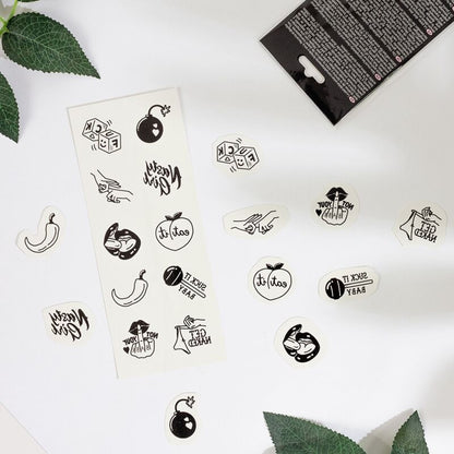 Secret play - set di 10 tatuaggi temporanei della collezione spicy