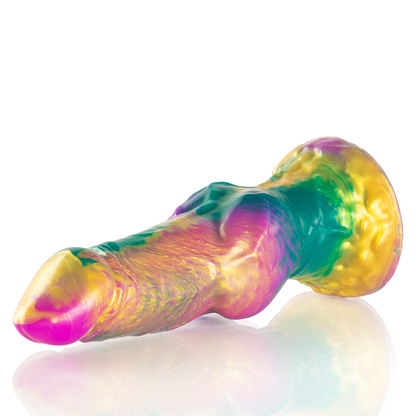 Epic - dildo iris con testicoli arcobaleno di piacere