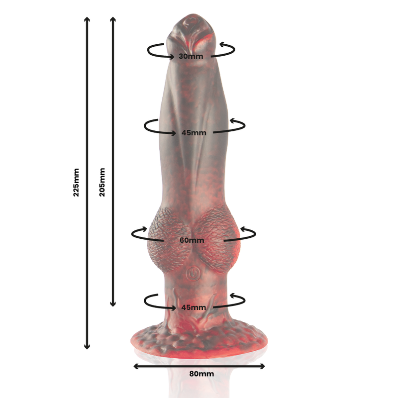 Epic - prometheus dildo titan in fiamme telecomando ricaricabile