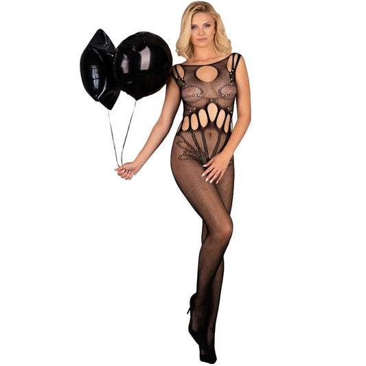 Livco corsetti fashion - amahil bodystocking crotchless nero taglia unica