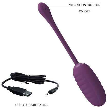 Pretty love - uovo vibrante ricaricabile casper viola