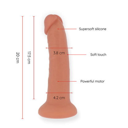 Oninder - dildo vibratore medio bogotã 9 velocitã naturale 20 cm -o- 4.2 cm - app gratuita