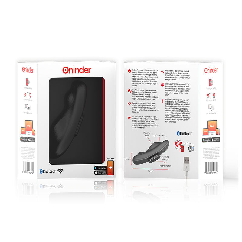 Oninder - vibratore ricaricabile manila panty 9 velocitã 9.6 cm x 2.6 cm - app gratuita