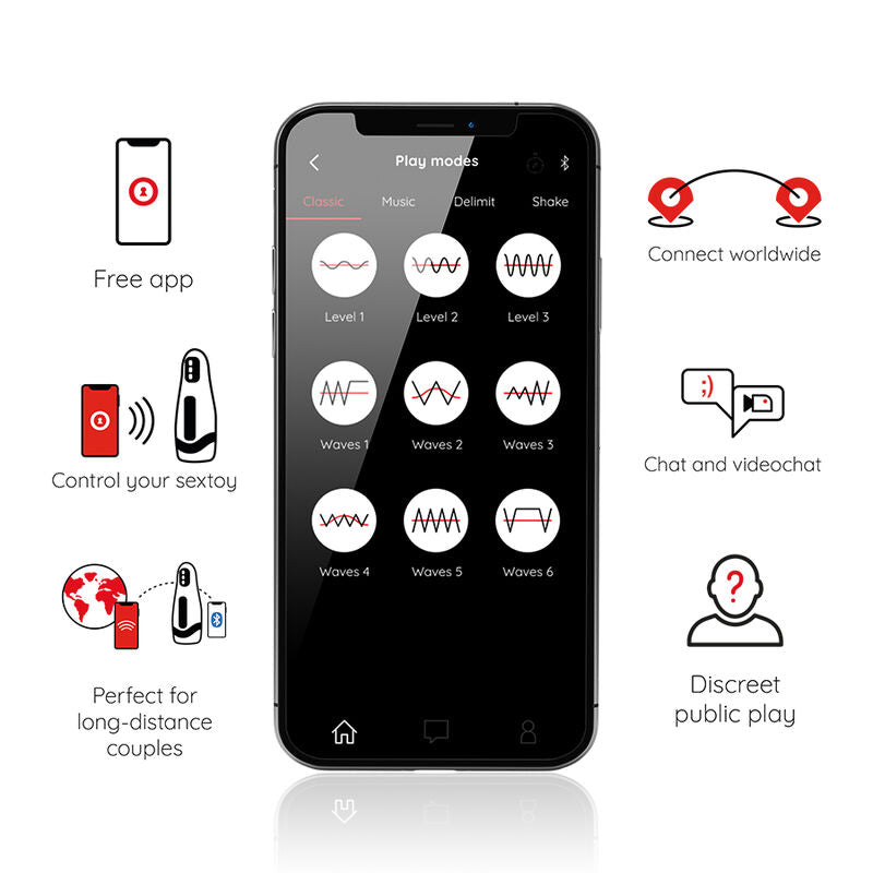 Oninder - masturbatore maschile ricaricabile seoul 10 velocitã - app gratuita