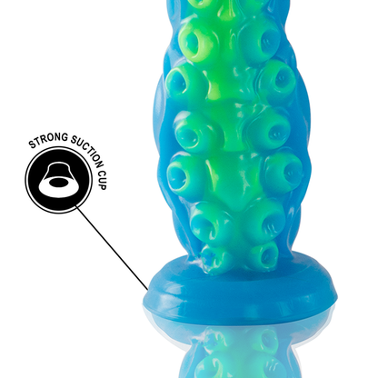 Epic - dildo fluorescente con tentacoli sottili di scylla dimensioni grandi
