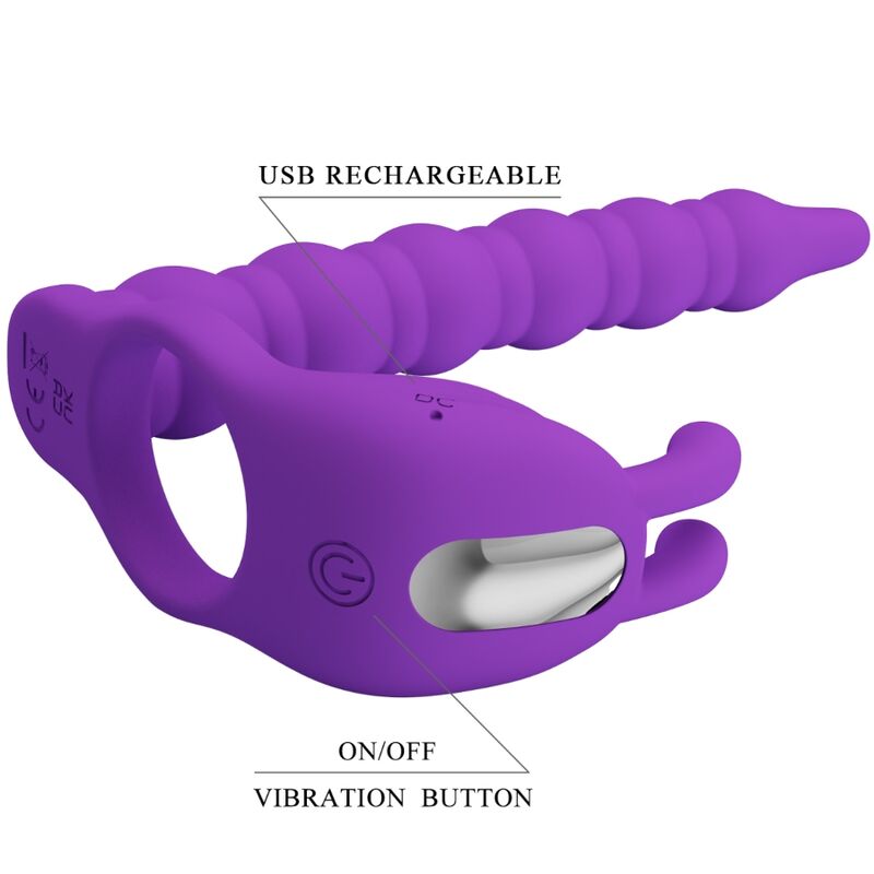 Pretty love - blackney anelli per pene con spina vibratore