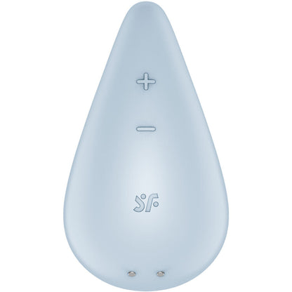 Satisfyer - vibratore goccia di rugiada lay-on blu