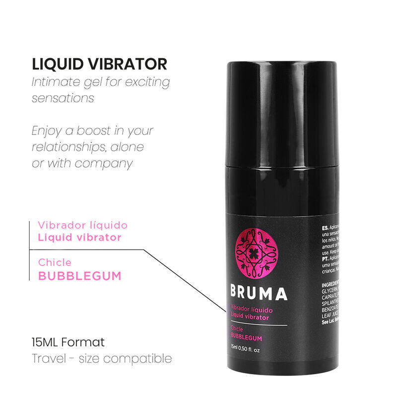 Bruma - vibratore liquido bubblegum ultra scorrevole 15 ml