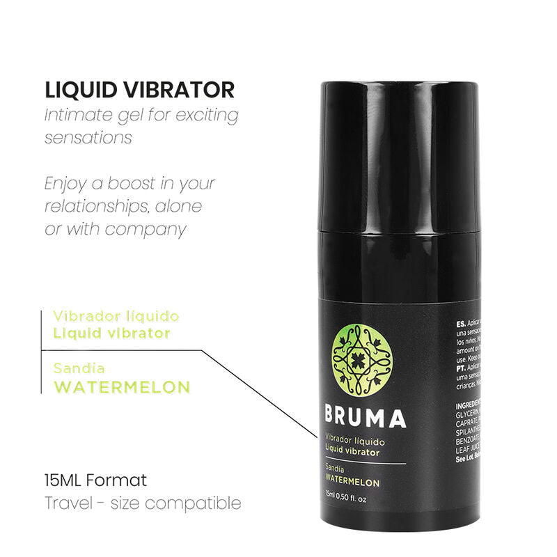 Bruma - vibromasseur liquide ultra-glissant pastèque 15 ml