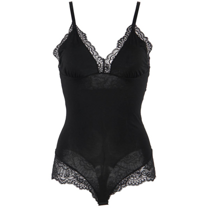 Subblime - orsacchiotto con dettagli in pizzo floreale nero s/m