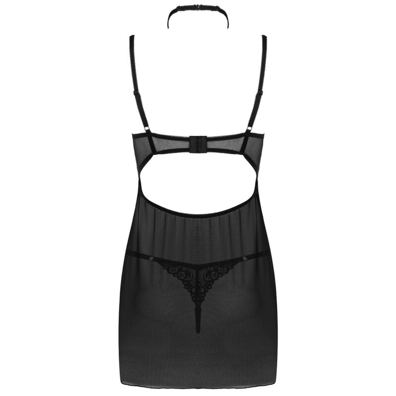 Livco corsetti fashion - set binella babydoll + perizoma nero