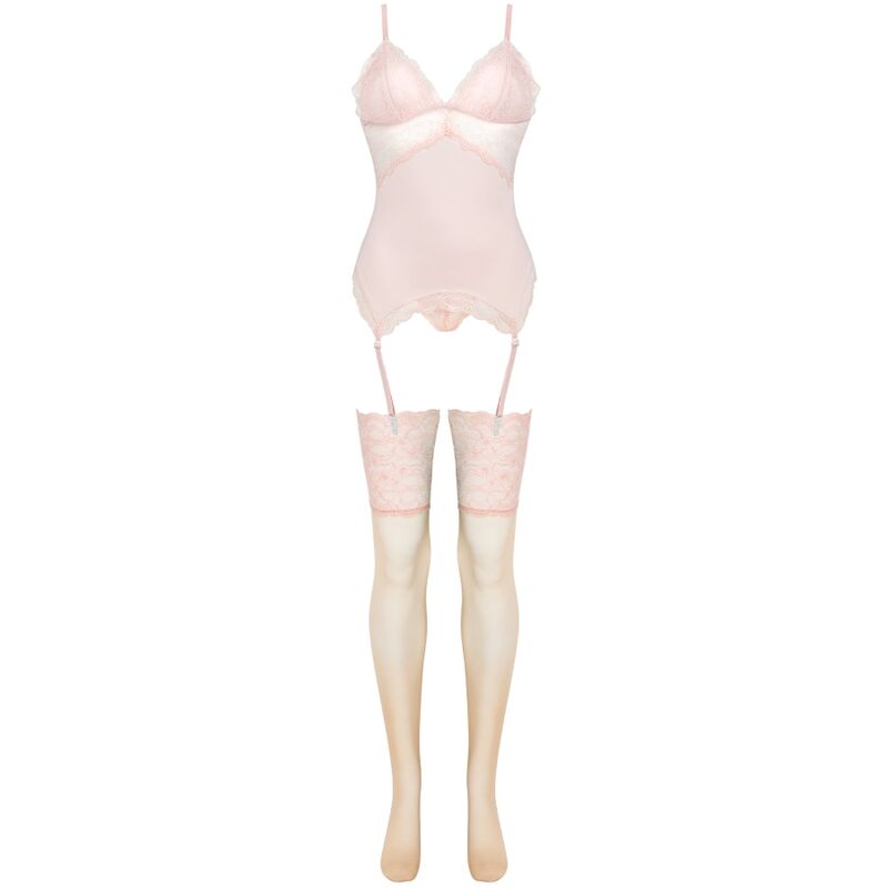 Livco corsetti fashion - set persinne pesca corsetto + slip + calze