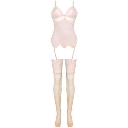 Livco corsetti fashion - set persinne pesca corsetto + slip + calze