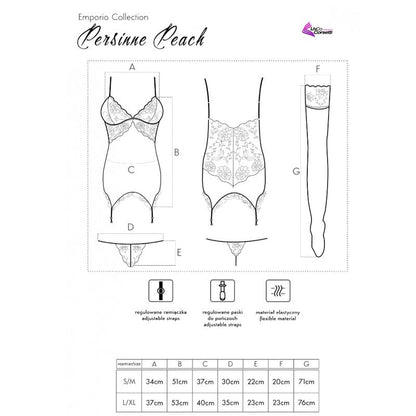 Livco corsetti fashion - set persinne pesca corsetto + slip + calze