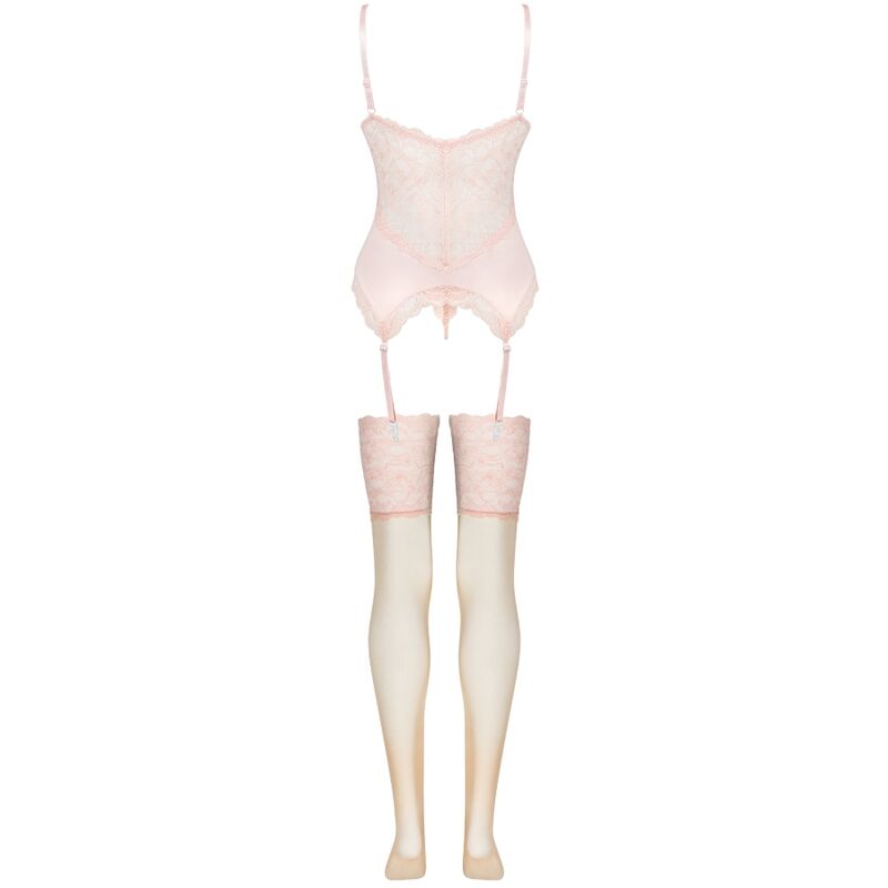 Livco corsetti fashion - set persinne pesca corsetto + slip + calze