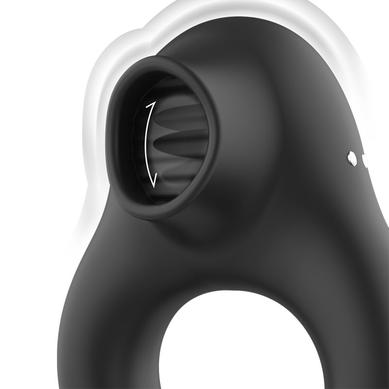 Armony - anello vibratore in silicone 3 motori ricaricabile nero - oro