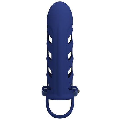 Pretty love - altaf anello vibratore con guaina in silicone blu